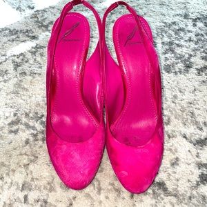 Bright pink B by Brian Atwood heels